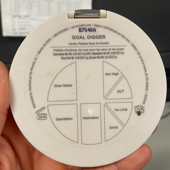 PUR Vanity Palette Eyes & Cheeks - Goal Digger Eyeshadow Blush Highlighter - Picture 2 of 9